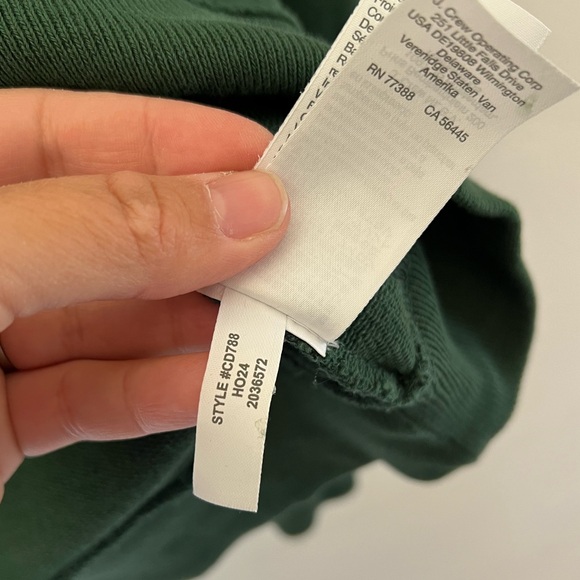J. Crew Factory Dog Sweatshirt Golden Retriever Cool Palm Green Crewneck - Picture 11 of 11